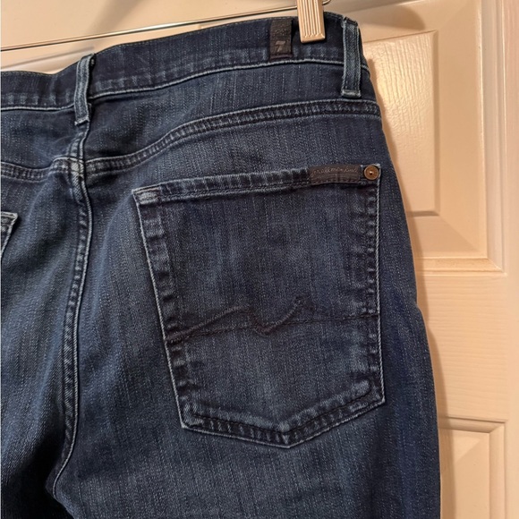 7 For All Mankind Men's Dark Blue Luxe Performance Slimmy Jeans size 32 - Picture 2 of 15